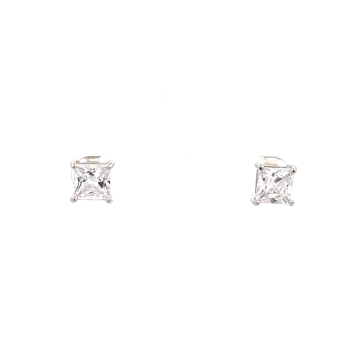 Basket Setting CZ Stud Square - 7mm