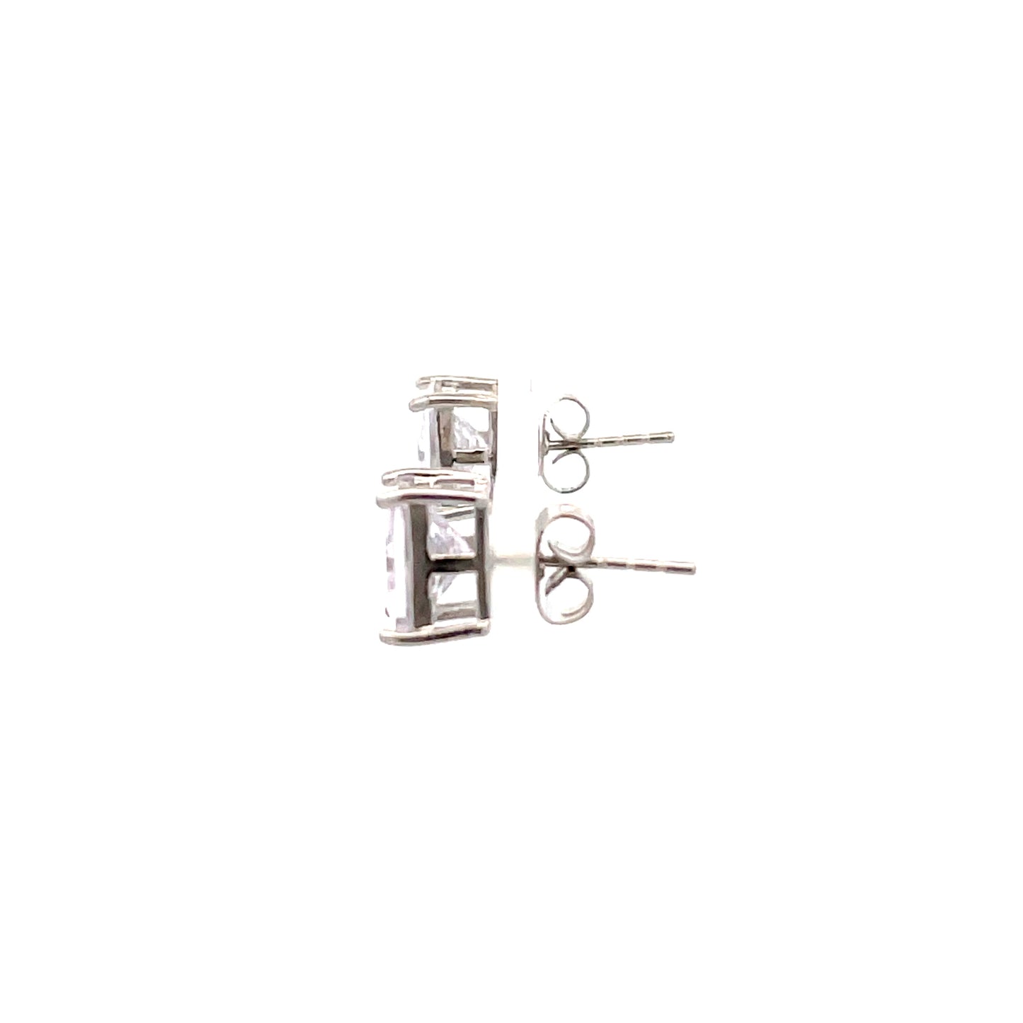 Basket Setting CZ Stud Square - 8mm