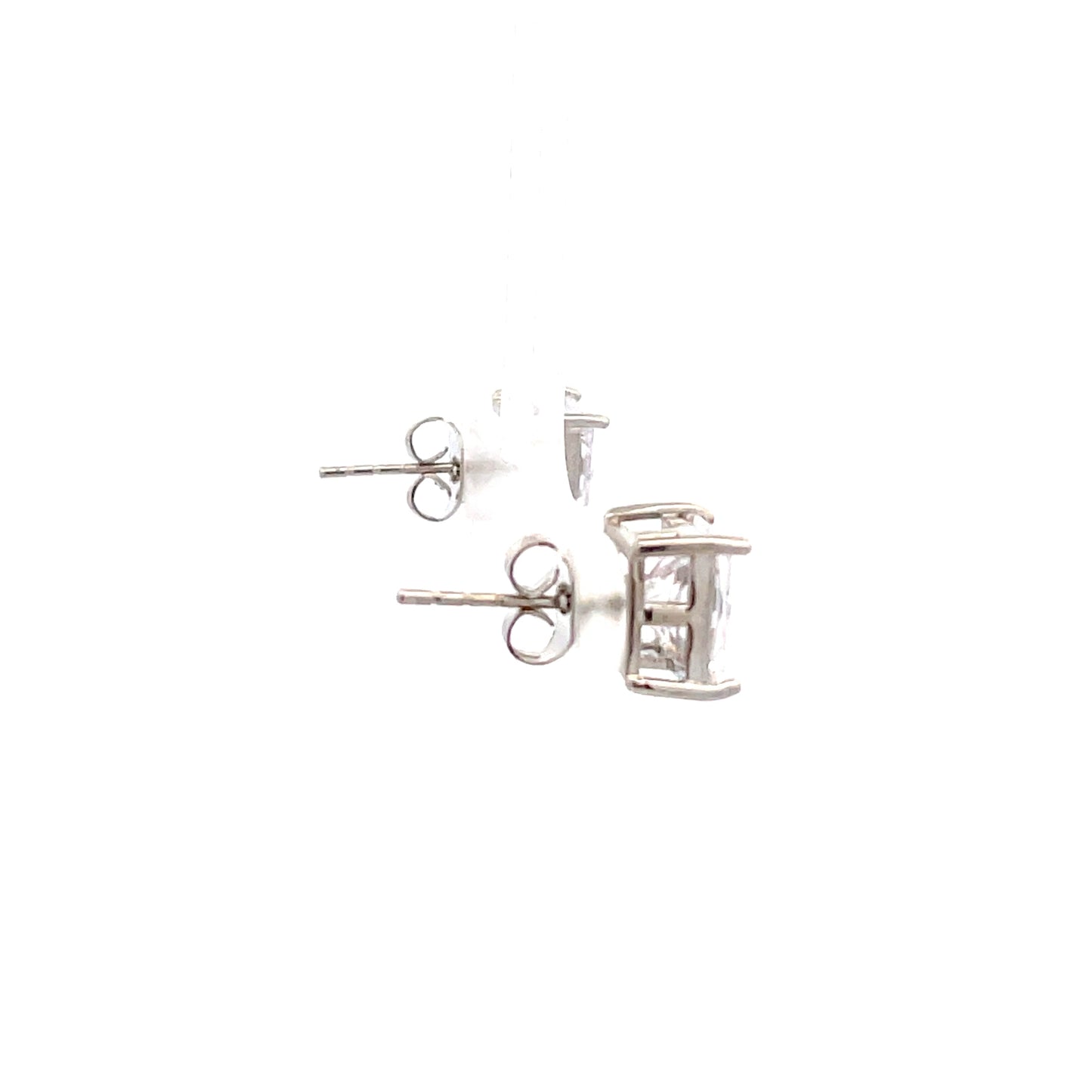 Basket Setting CZ Stud Square - 8mm