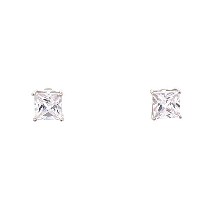 Basket Setting CZ Stud Square - 8mm
