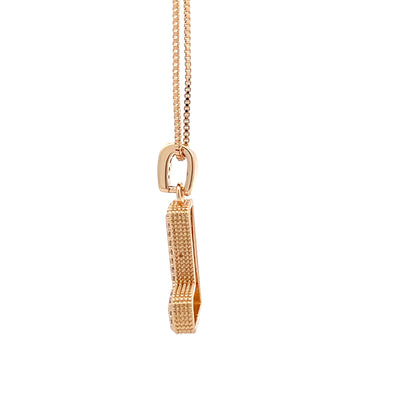 Fancy Diamond Necklace - Letter L