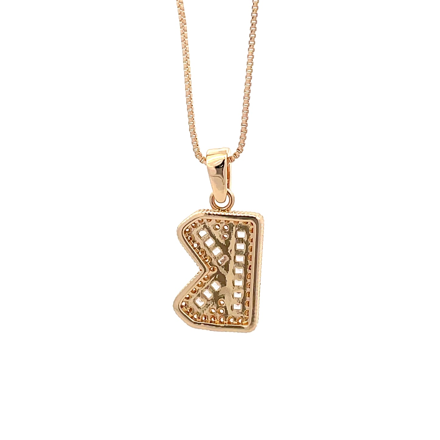 The One Fancy Diamond Necklace - Letter K