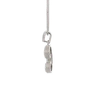 Fancy Diamond Necklace - Letter C