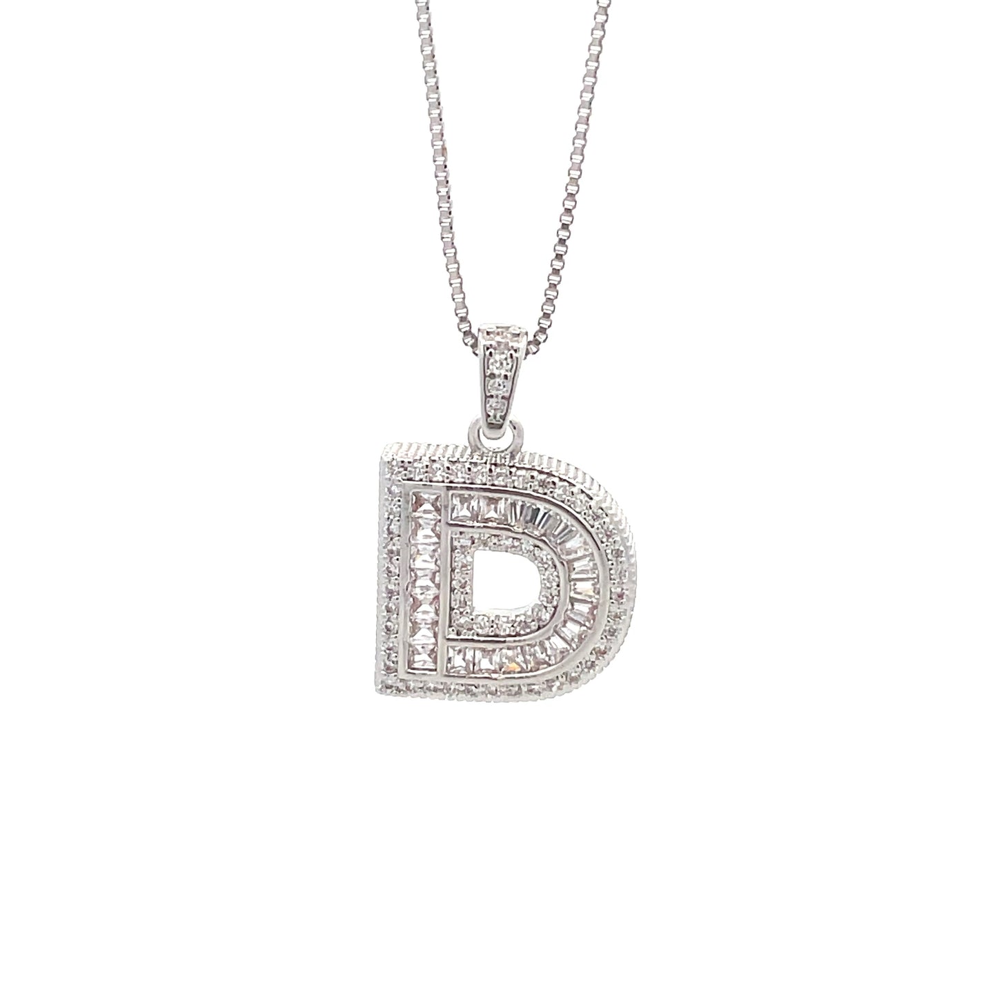 The One Fancy Diamond Necklace - Letter D