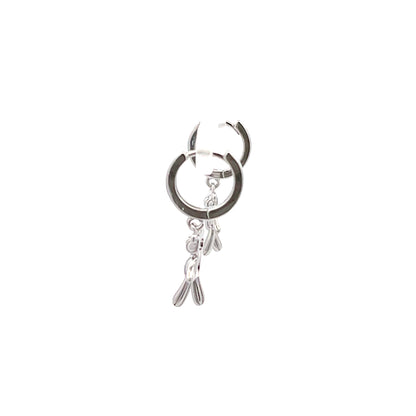 Huggie Hoops & Charm Earrings - Style 04