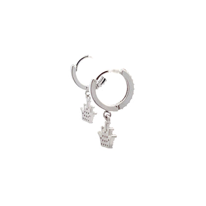 Huggie Hoops & Charm Earrings - Style 18