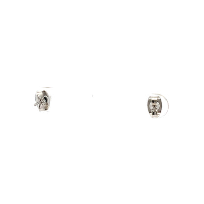 Crown CZ Round Earrings - 03