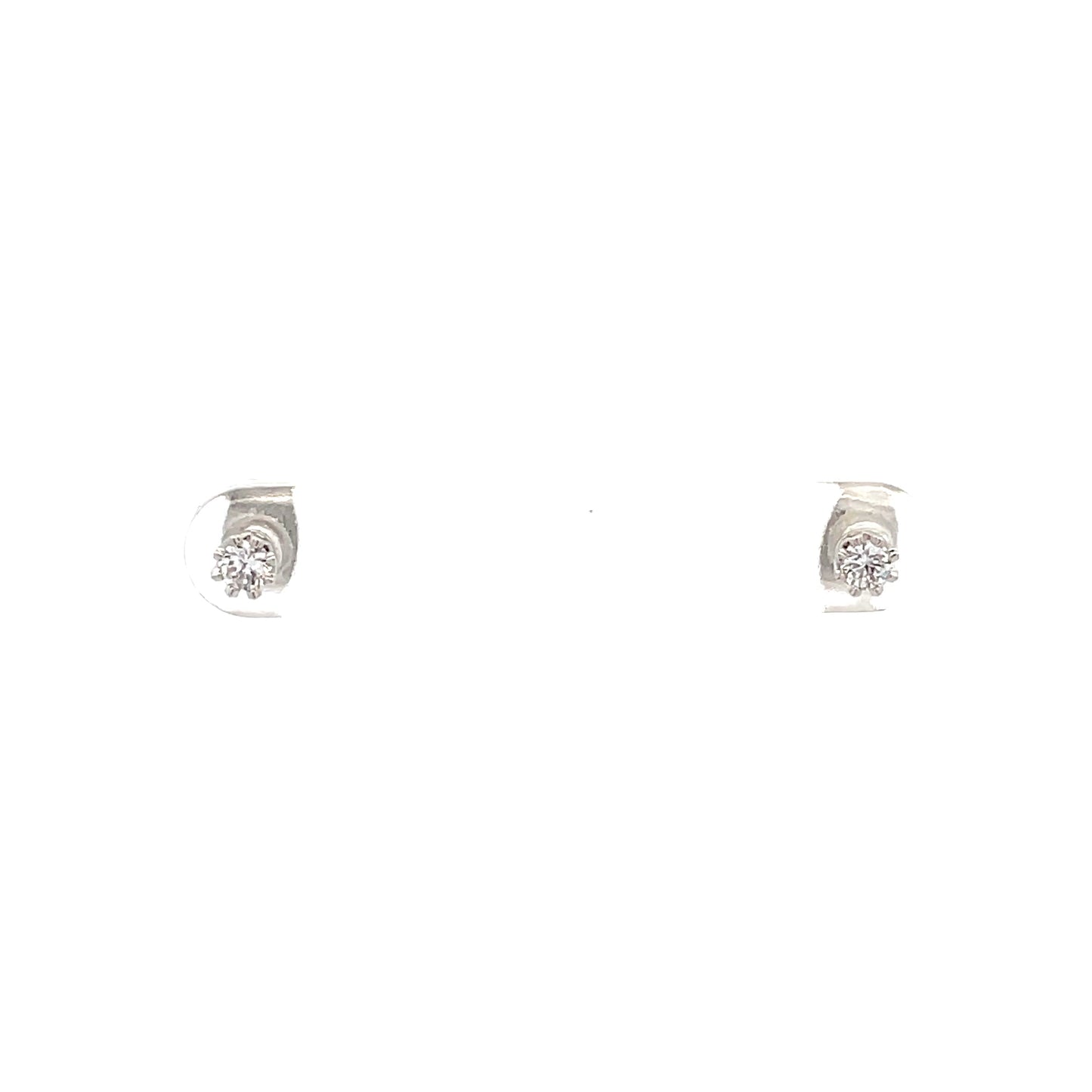 The One Crown CZ Round Earrings - 03