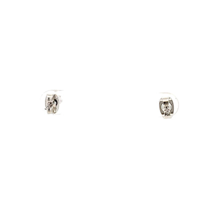 Crown CZ Round Earrings - 04