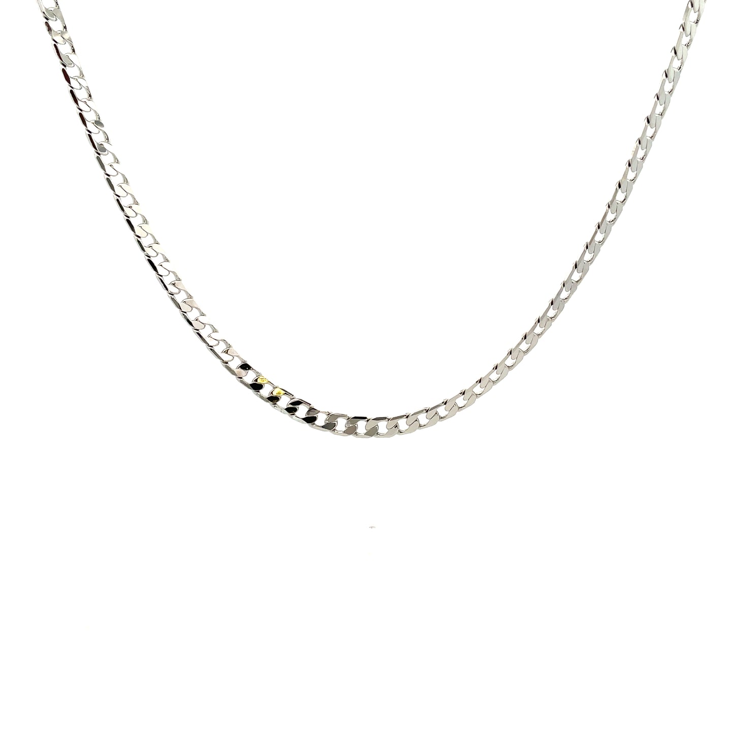 14K Chain Necklace #5 - FLAT CUBAN 20inch 5mm