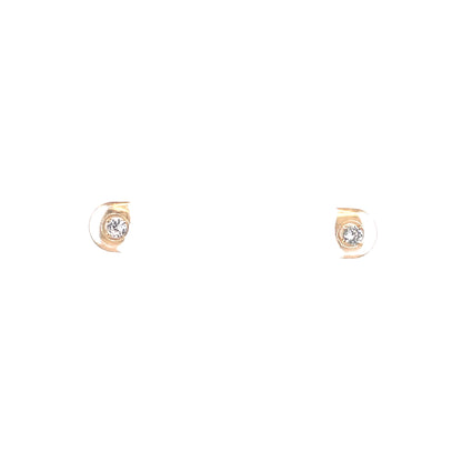 Sterling Silver Round Earrings - 3MM