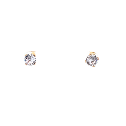 Sterling Silver Round Earrings - 7MM