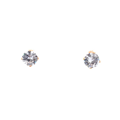 Sterling Silver Round Earrings - 9MM