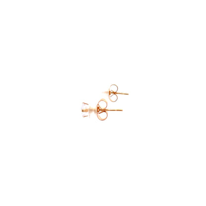 Sterling Silver Square Earrings - 4MM