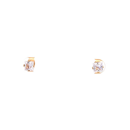 Sterling Silver Square Earrings - 5MM