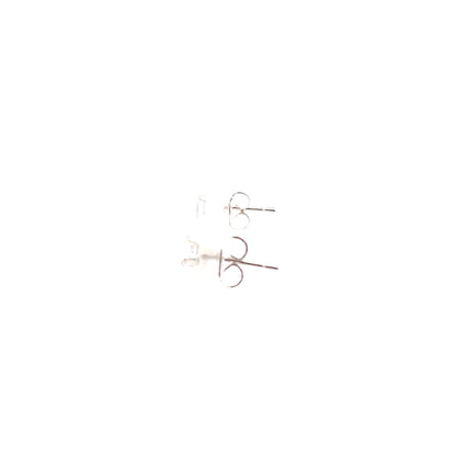 Sterling Silver Round Earrings - 4MM