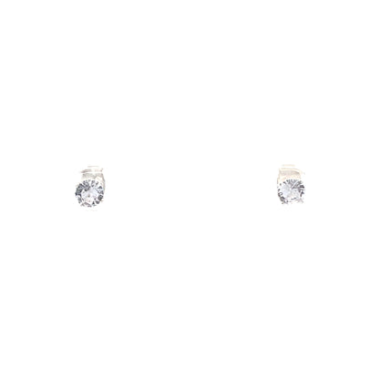 Sterling Silver Round Earrings - 5MM
