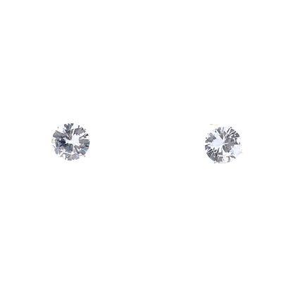 Sterling Silver Round Earrings - 9MM