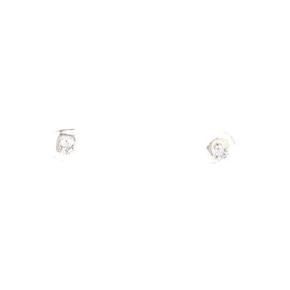 Sterling Silver Square Earrings - 3MM