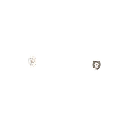 Sterling Silver Square Earrings - 4MM