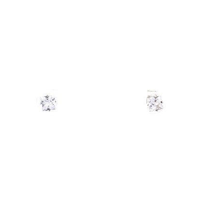 Sterling Silver Square Earrings - 5MM
