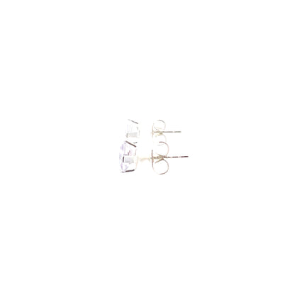 Sterling Silver Square Earrings - 6MM