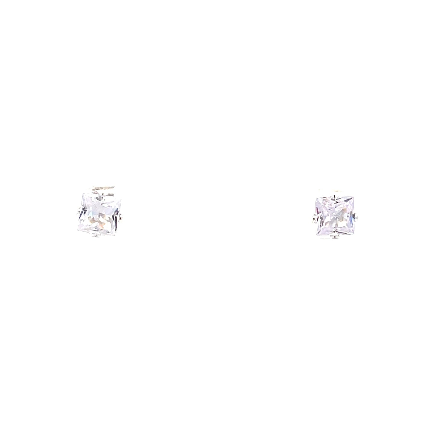 The One Sterling Silver Square Earrings - 6