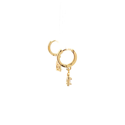 Huggie Hoops & Charm Earrings - Style 06