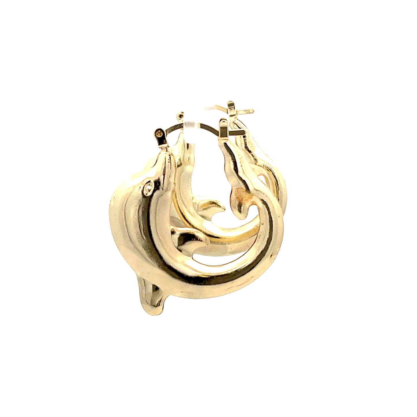 Hug&Kiss Shrimp and Bamboo Mini Earrings - 09