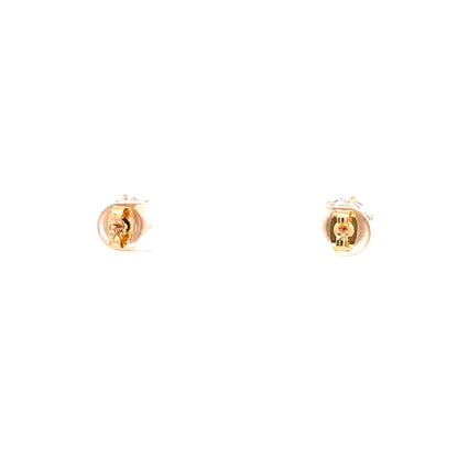Cubic Zirconia Earrings Round - 8MM