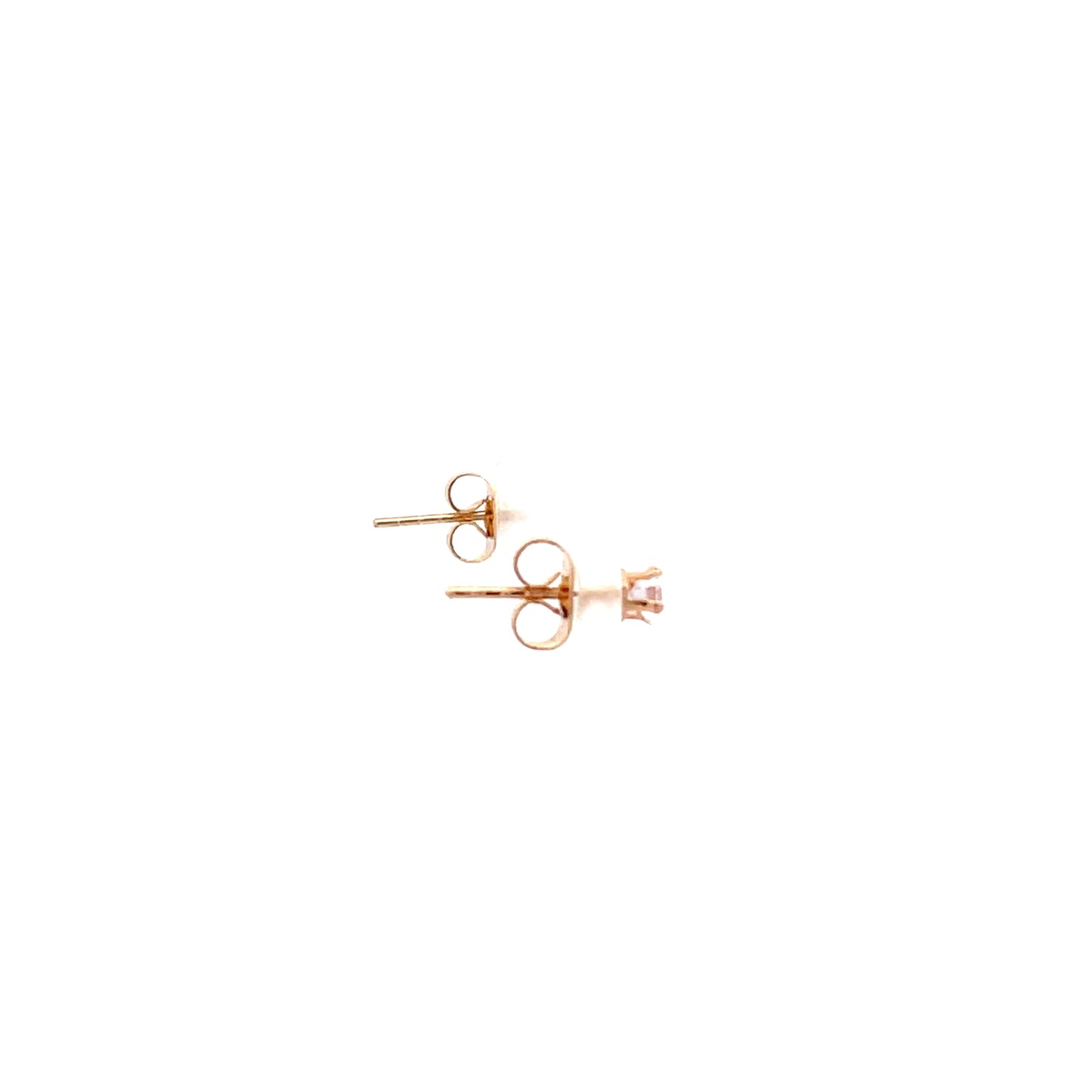 The One Cubic Zirconia Earrings Square - 3MM