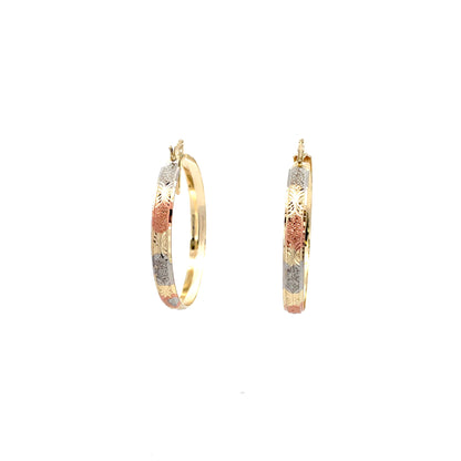 Hug & Kiss Bangle Earrings - Size 02