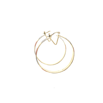 Hug & Kiss Bangle Earrings - Size 02
