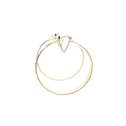 Hug & Kiss Bangle Earrings - Size 03