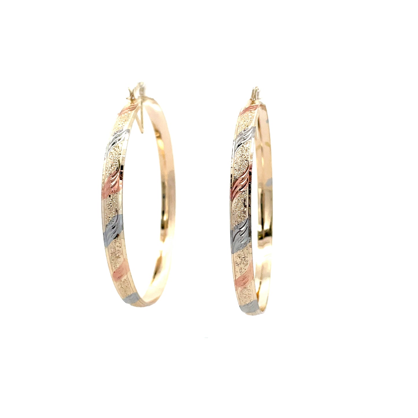 Hug & Kiss Bangle Earrings - Size 05