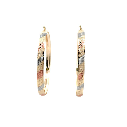 Hug & Kiss Bangle Earrings - Size 05