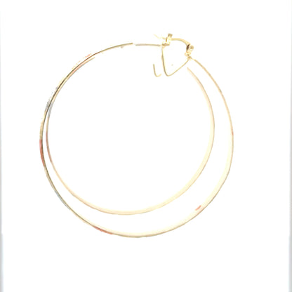 Hug & Kiss Bangle Earrings - Size 07