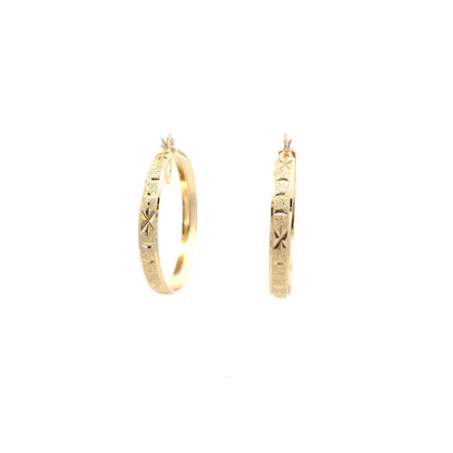 Hug & Kiss Bangle Earrings - Size 02