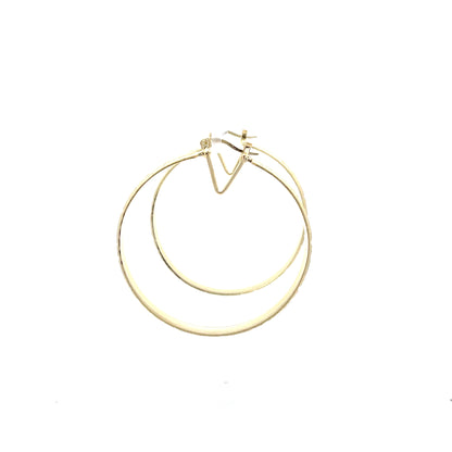 Hug & Kiss Bangle Earrings - Size 03