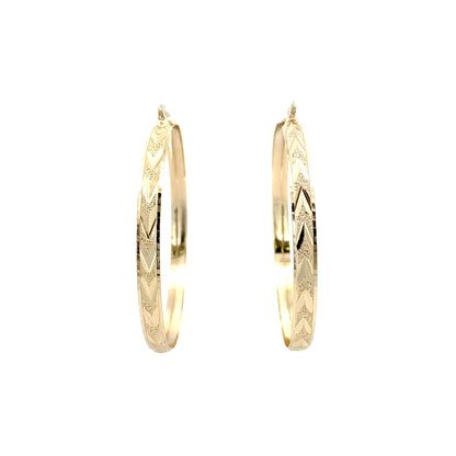 Hug & Kiss Bangle Earrings - Size 05