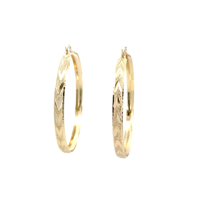 Hug & Kiss Bangle Earrings - Size 05