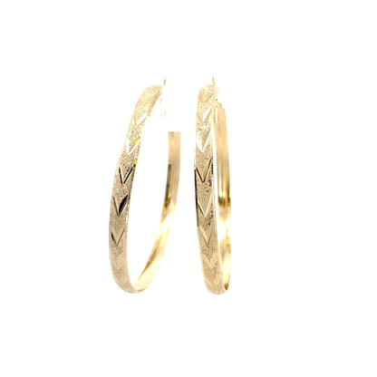 Hug & Kiss Bangle Earrings - Size 06