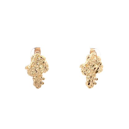 Gold Nugget Earring - Style 10