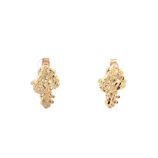 The One Gold Nugget Earring - 10