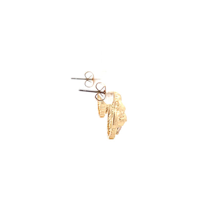 Gold Nugget Earring - Style 12