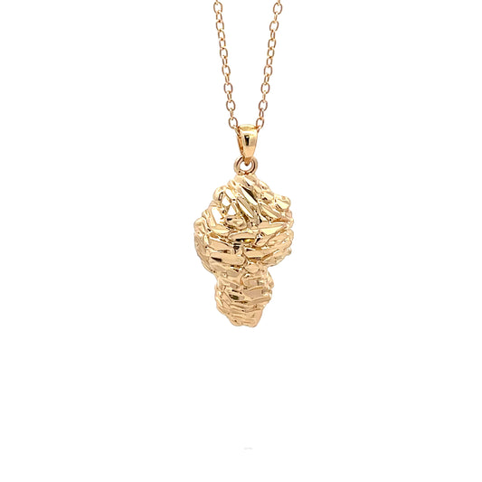 The One Gold Nugget Necklace - 09