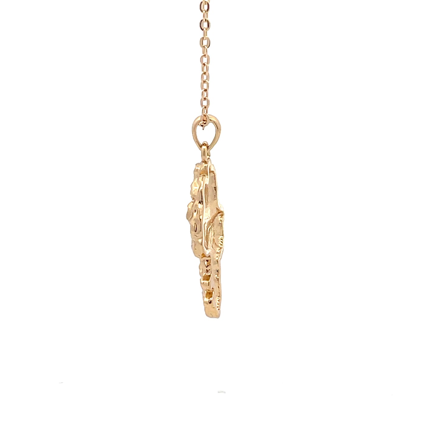 The One Gold Nugget Necklace - 10