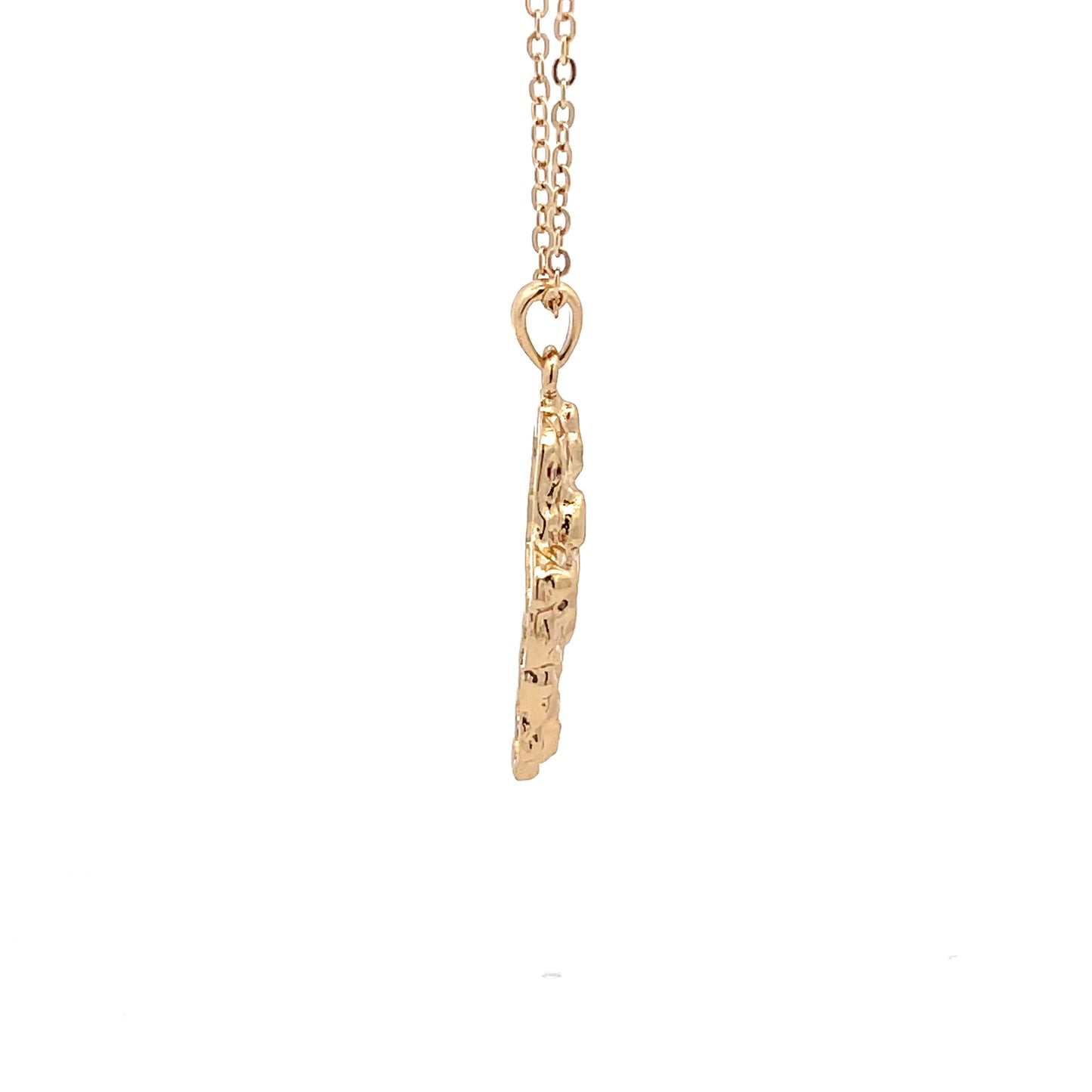 The One Gold Nugget Necklace - 10