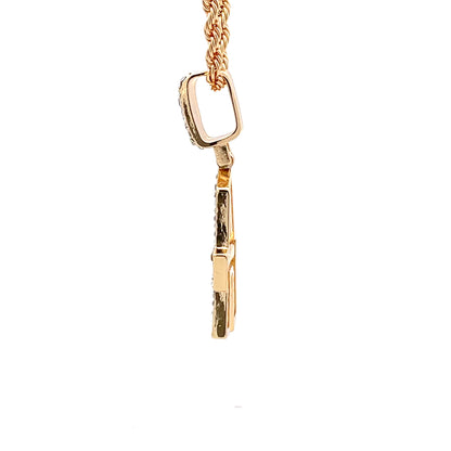 Baguette Initial Necklace - A