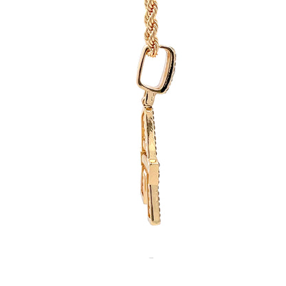 Baguette Initial Necklace - A